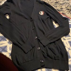 Florida state box seat cardigan sweater size med